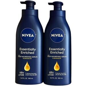 Lot 2 NIVEA Essentially Enriched Body Lotion, 16.9 OZ